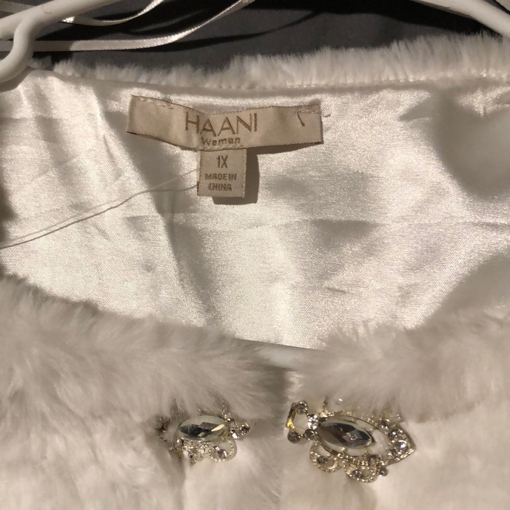 White Christmas cardigan